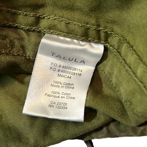 Aritzia Talula Trooper Jacket in Olive Green with a Tie Dye Wash SIze XXXS - Picture 8 of 8